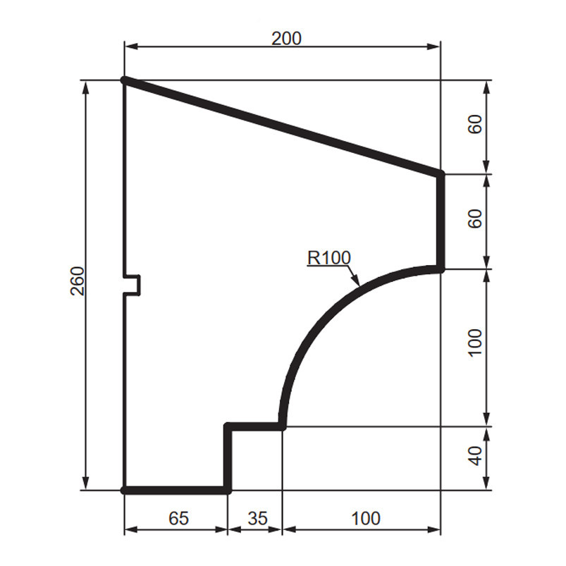 Подоконник фасадный Prestige Decor DC 119 Днепр - изображение 2