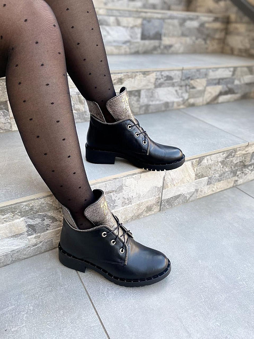 Черевики жіночі D and V чорні натуральна шкіра 36р. (1223) Коломыя - изображение 6