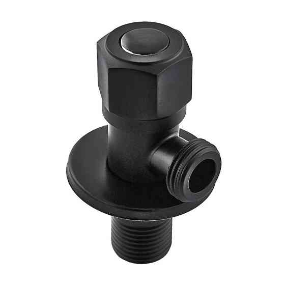 Кран для підключення сантехприладів Mixxus VAL-06-1/2x1/2 Black з нержавіючої сталі SUS304(чорн.) (MI6058)   ( 28188 ) Харьков