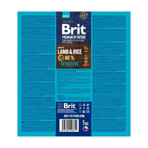 Корм сухий Brit Premium Dog Sensitive Lamb для собак з чутливим травленням з ягням 1 кг Киев - изображение 3