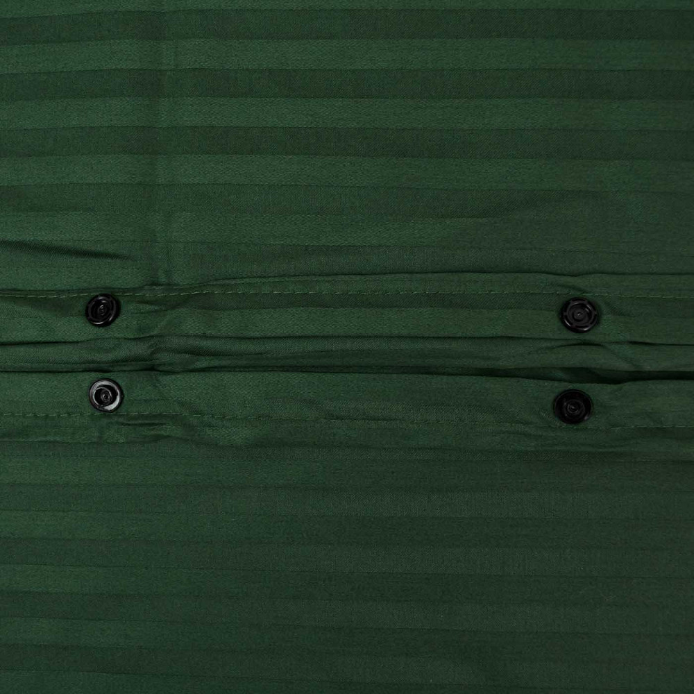 Постільна білизна Євро комплект Страйп Сатин 125 г/м2 YouStar (Зелений) 2 х 50х70 Суми - фото 6