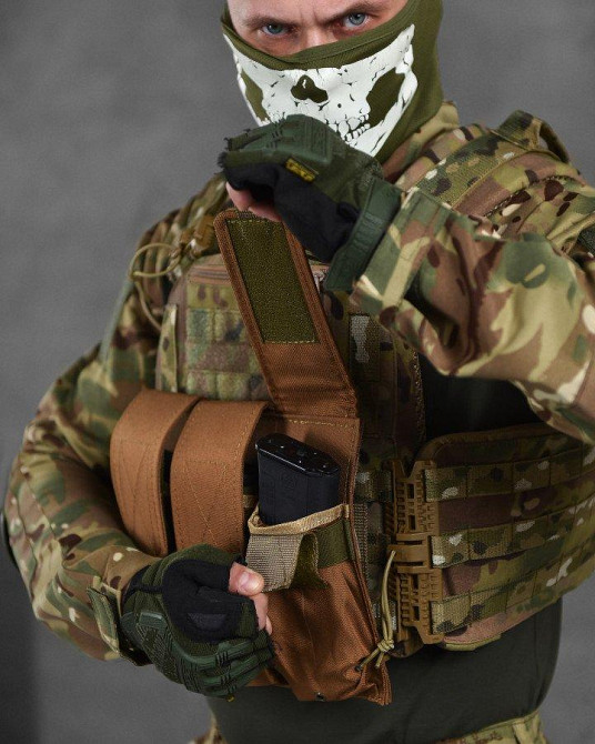 Подсумок UMA на три магазина АК по одному в кармане кордура 1000 den  кайот  ВТ6775 Одесса - изображение 2