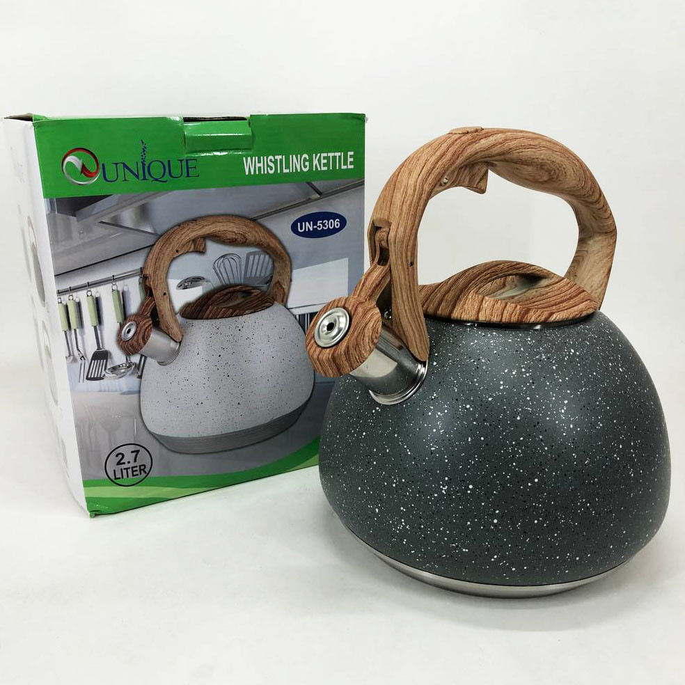 Чайник для чайної церемонії зі свистком Unique UN-5306 2, 7л Функціональний чайник зі сталі свистком RF-74 Івано-Франківськ - фото 7