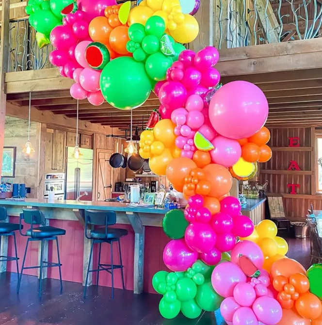 Повітряні кульки набір 50 штук 10 дюймів різнобарвний Київ - фото 4