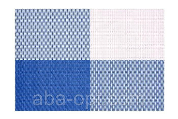 Килимок для сервірування столу сіро-синій 45 х 30 см (шт) Одеса - фото 1