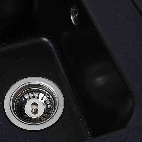 VALESO Гранітна мийка для кухні VALESO KORRADO 4050 матова Чорний металік Коломыя