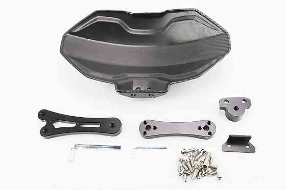 Крило заднє універсальне, чорне кріплення на одну сторону з регулюванням нахилу (бризковик) TUNING, КАРБОН Київ