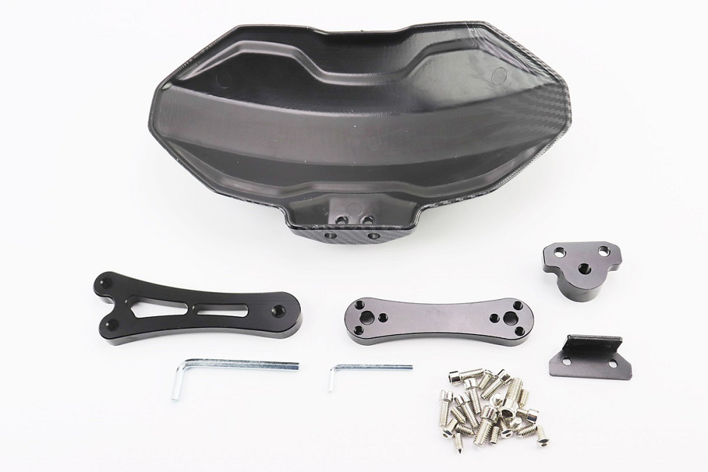 Крило заднє універсальне, чорне кріплення на одну сторону з регулюванням нахилу (бризковик) TUNING, КАРБОН Київ - фото 2