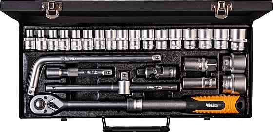 MASTERTOOL Набір інструментів MASTERTOOL PROFI ½" 26 шт 8-32 мм телескопічна тріскачка CrV50BV3 Коломия