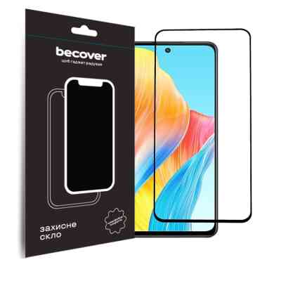 Стекло защитное BeCover Oppo A98 5G Black (709772) Винница