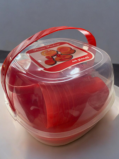 Набор  EDENBERG Пластмассовой Посуды Для Пикника 48 Предметов 6 персон EB-18521 PT Одесса - изображение 3