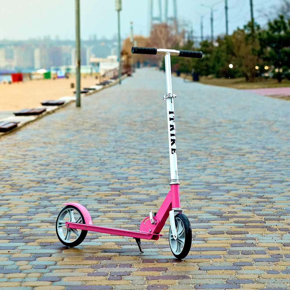 Самокат складной с подножкой SPORT KIDS 2600 Розовый Каменец-Подольский - изображение 1