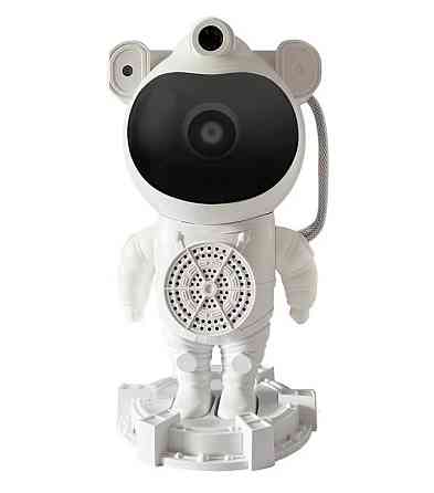 Ночник-проектор зоряного неба Астронавт 24см з пультом та Bluetooth колонкою (Білий) Вінниця