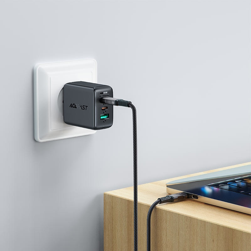 Кабель USB 4.0 Type-C M-M, 1 м 240W audio/video transmission C1-09 Black-grey Acefast Вінниця - фото 5