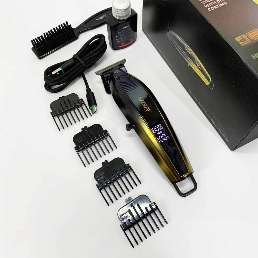 Машинка для стрижки волосся з універсальним живленням, Чоловічий набір для стрижки волосся бездротовий SB-58 Львів - фото 3