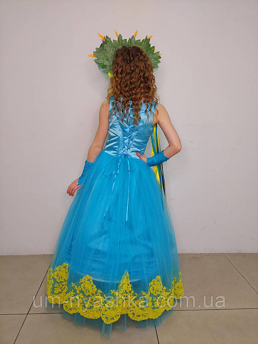 Блакитно-жовта святкова сукня в патріотичних кольорах Кривий Ріг - фото 5