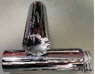 Ручки керма (хром із хрестом) (mod JY-16) (внутрішній Ǿ 23 Ǿ 23) VDK Київ - фото 1