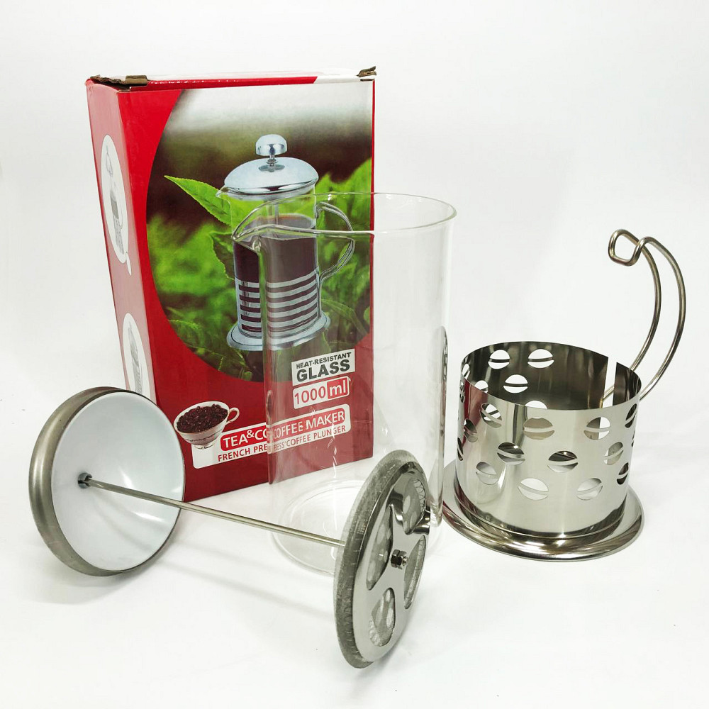 Домашний френч-пресс Unique, Заварники для чая и кофе, Стильный френч-пресс для чая и кофе DV-20 Львов - изображение 2