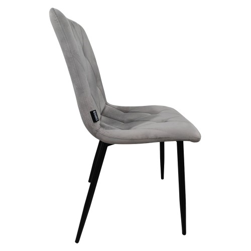 Крісло стілець для кухні вітальні барів Bonro B-421 велюр Сірий Київ