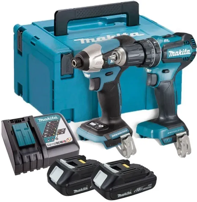 Makita Dlx2423Aj Akumulatorowy Zestaw Combo 18V 2X2,0Ah Li-Ion (Ddf487+Dtd157) W Walizce Київ - фото 1