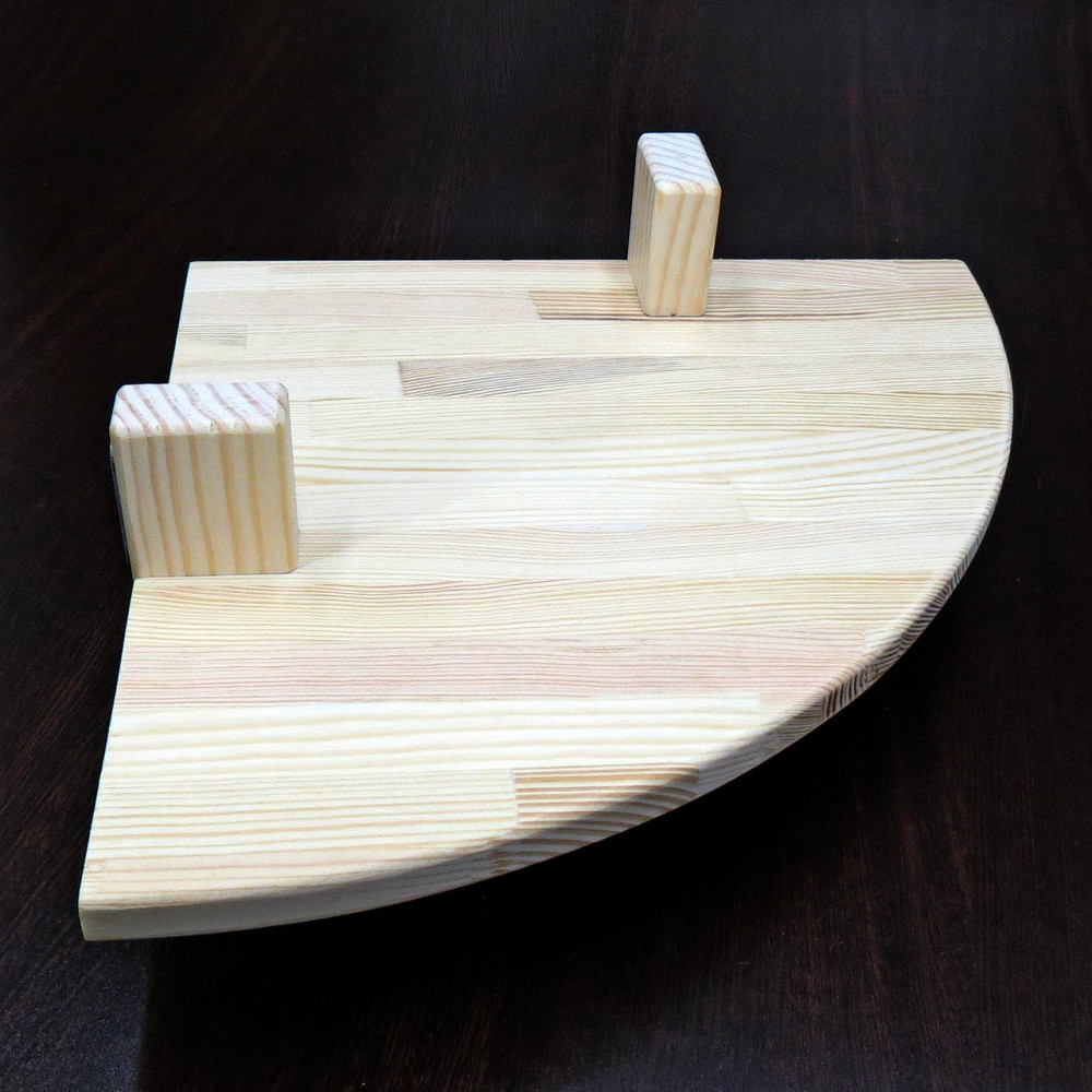 Угловая настенная полка 