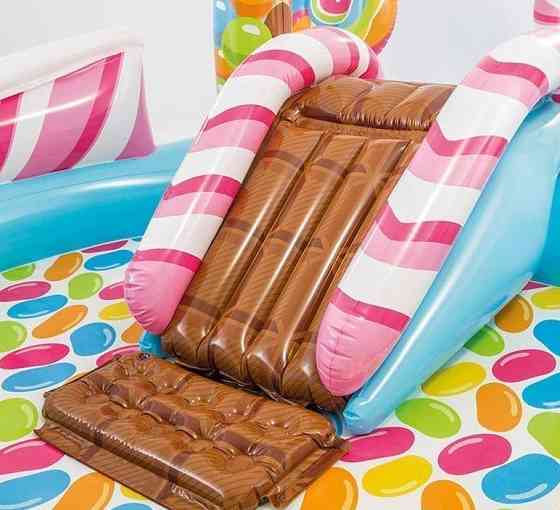 Детский надувной игровой центр бассейн INTEX 57149 «Сладости» 259х191х130 см с шариками, горкой Киев