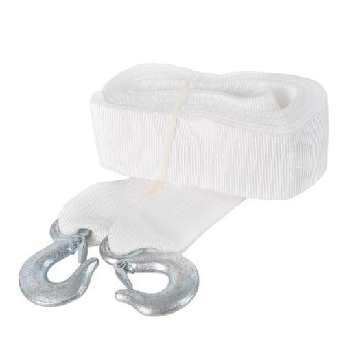 Трос буксирувальний ST1009/ТР-109-8-1 8т лента 75мм х 5м білий з 2 крюками у пакеті Харків - фото 2