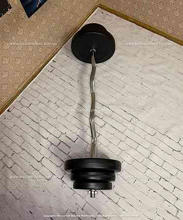 Штанга наборная W-образная на 42 кг Гантели, гири, штанги и диски с пластиковым покрытием Киев