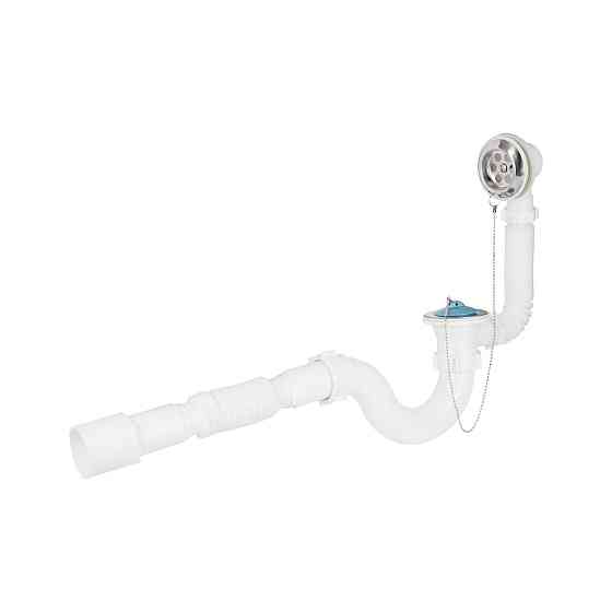 Сифон для ванни Lidz (WHI) 60 03 V001 00 прямоточний (вихід 50 мм) Київ