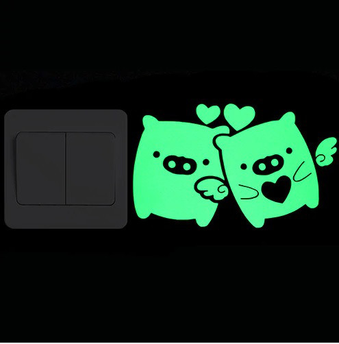 Світна наклейка на стіну 10*15см Київ - фото 1