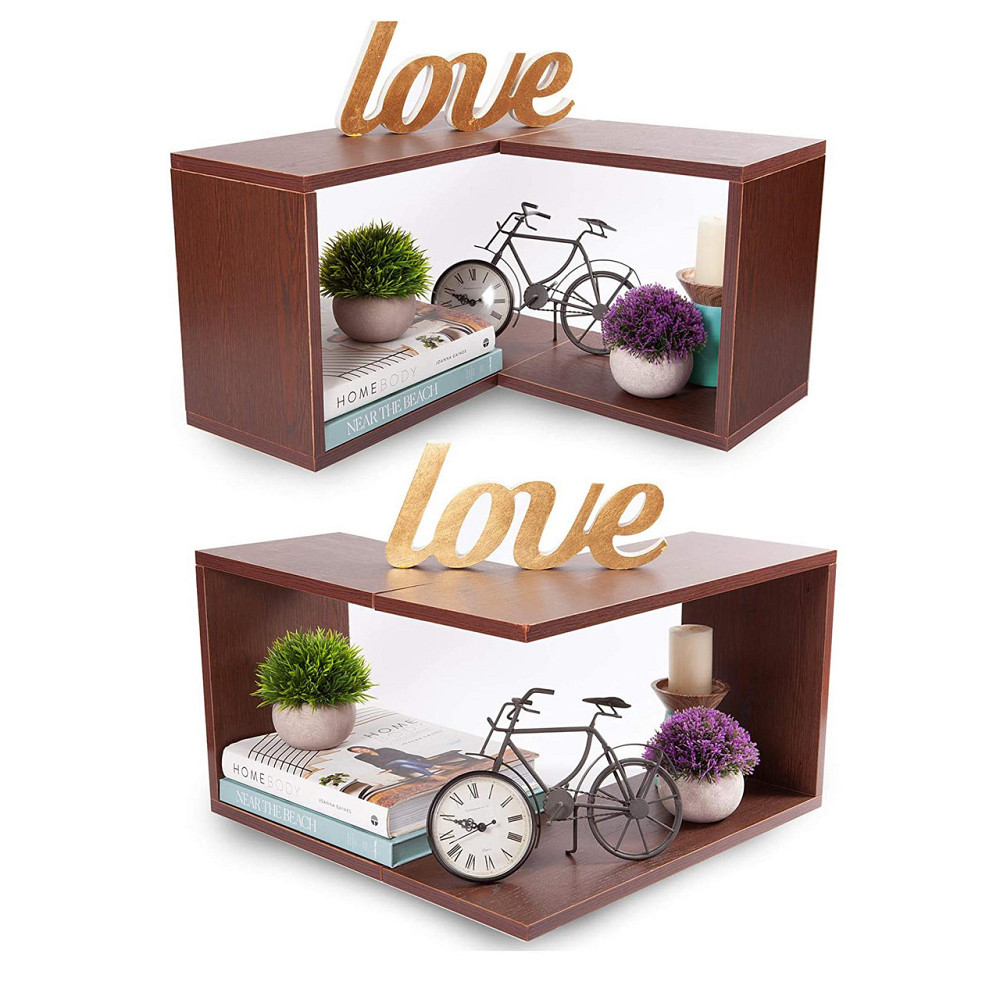 Кутова настінна полиця "Самана" капучино Миколаїв - фото 1