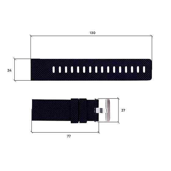 Ремінець для годинника Skmei 1213BK Black SBR Київ