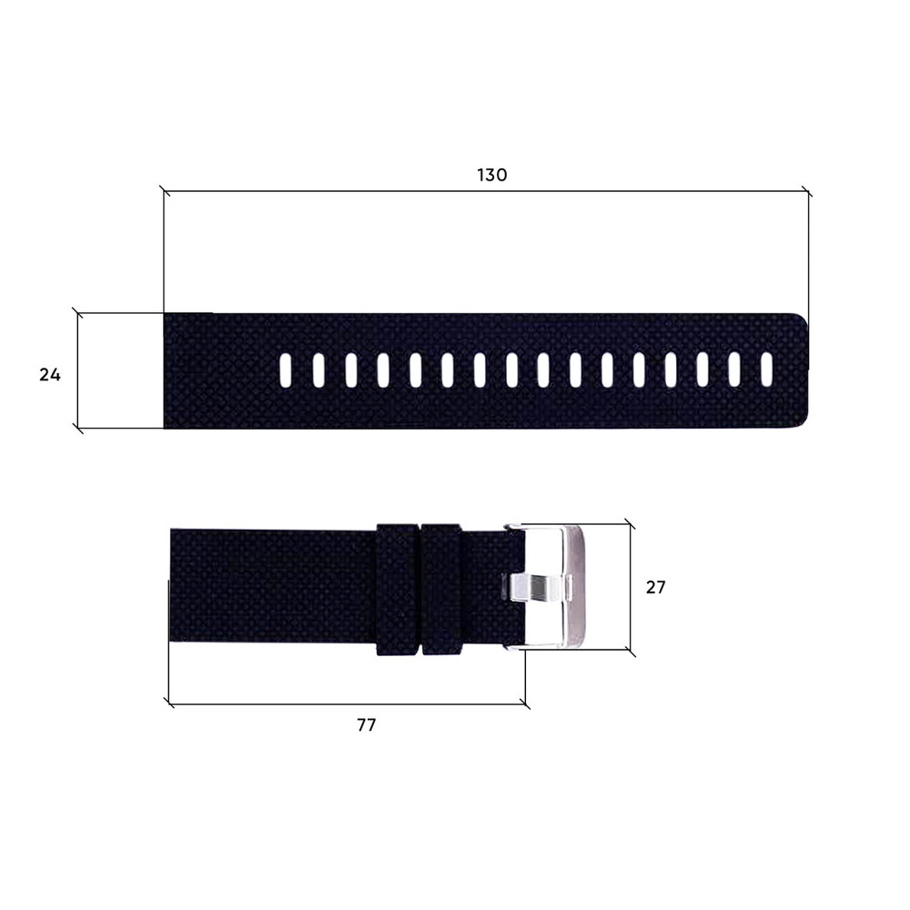 Ремешок для часов Skmei 1213BK Black SBR Киев - изображение 3