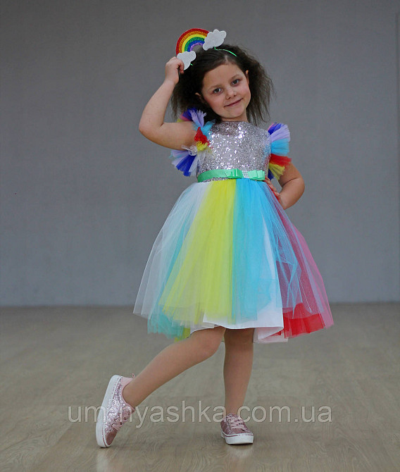 Платье Радуги, Единорожки |  Разноцветное нарядное платье Кривой Рог - изображение 8