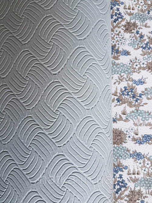 Шпалери вінілові Lutece Melody 51197304 геометрія смуги фігури структурні світло-сорочні Київ - фото 1