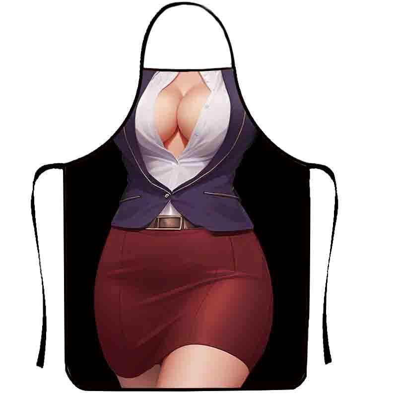 Фартух прикольний дівчина в костюмі 80 на 60 см різнобарвний Київ - фото 1