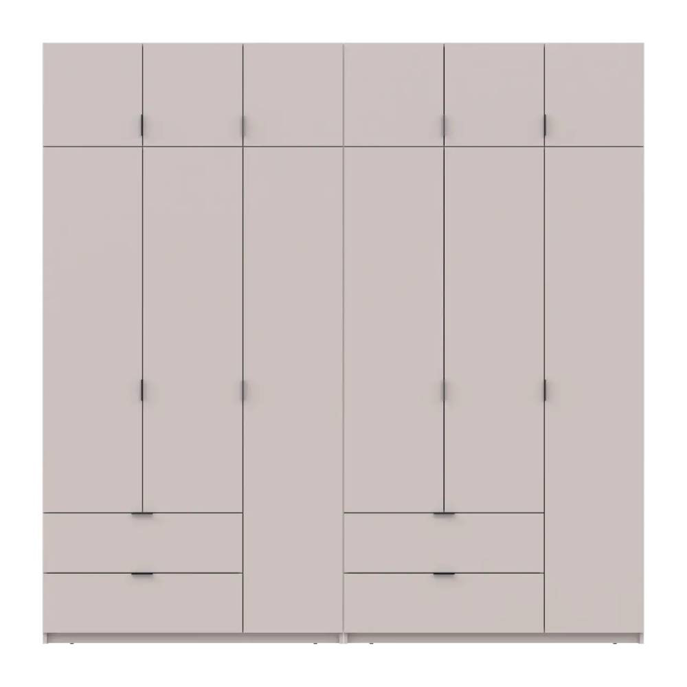 Шафа для одягу Doros Лукас Кашемір 3+3 ДСП 240х50х240 DRS-011713 (42005108) Львів - фото 4