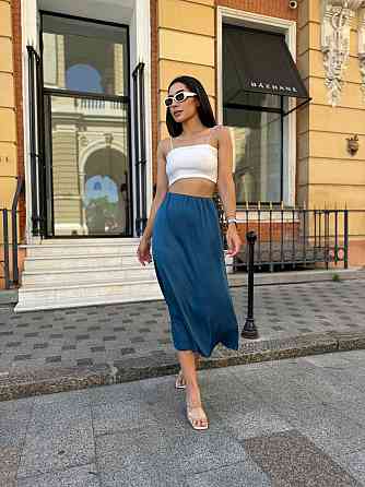 Жіноча шовкова спідниця Silk 54-56, Морська хвиля Київ