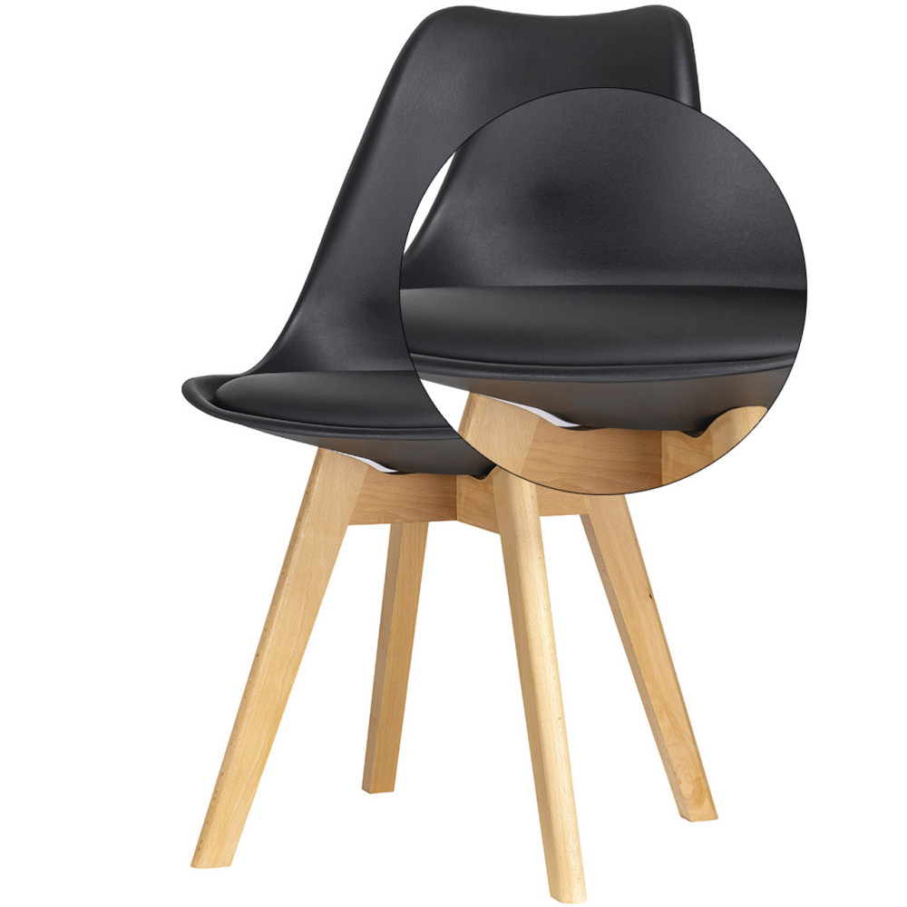 Стул в кухню Doros Бин 49х43х84 см Черный (DRS-011389) Львов - изображение 8