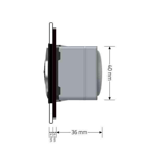 LIVOLO Bluetooth колонка Livolo чорний скло (VL-C7-FCF-2BP) Коломыя