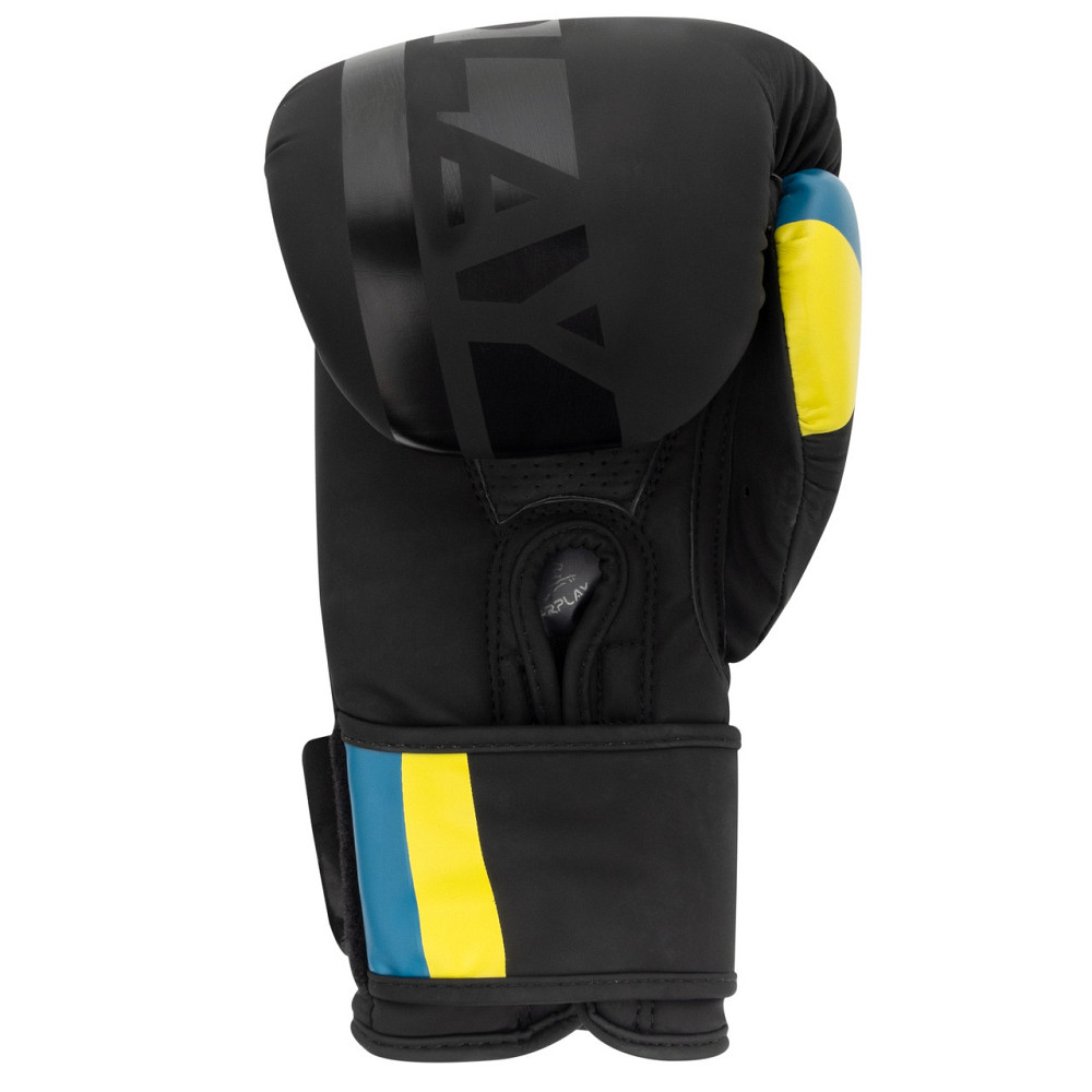 Боксерські рукавички для боксу та єдиноборств чорні на липучці 12 унцій PowerPlay 3021 Ukraine Київ - фото 3