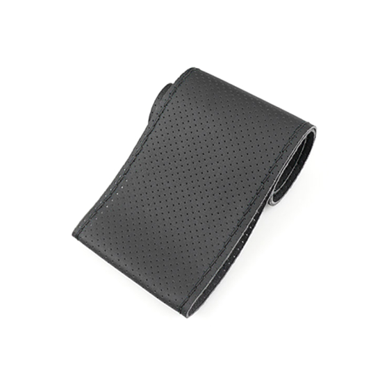 Чехол на руль из кожзама 37-38 см, черный Киев