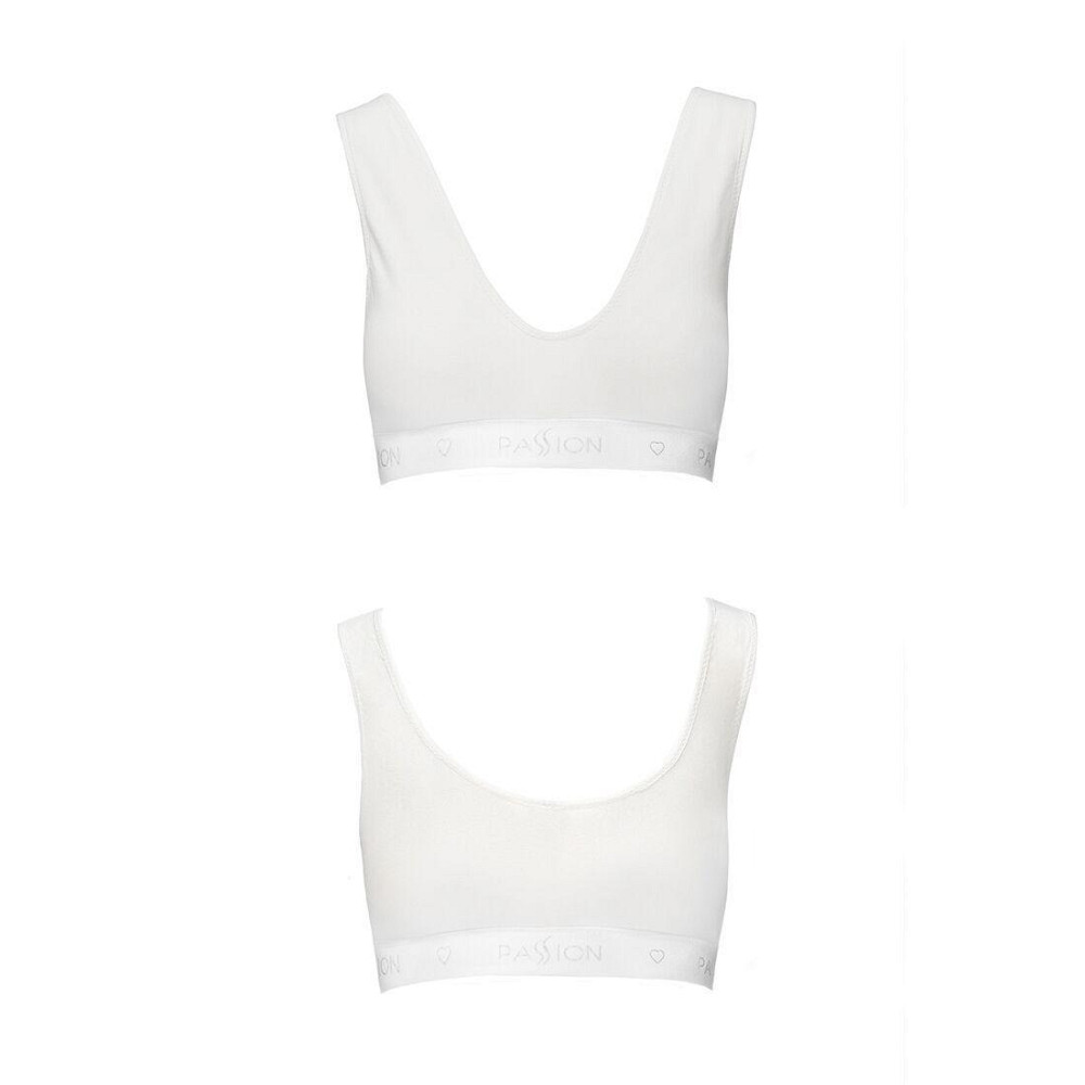 Спортивний топ з еластичної бавовни Passion PS005 TOP L, white Sex Aura Київ - фото 5