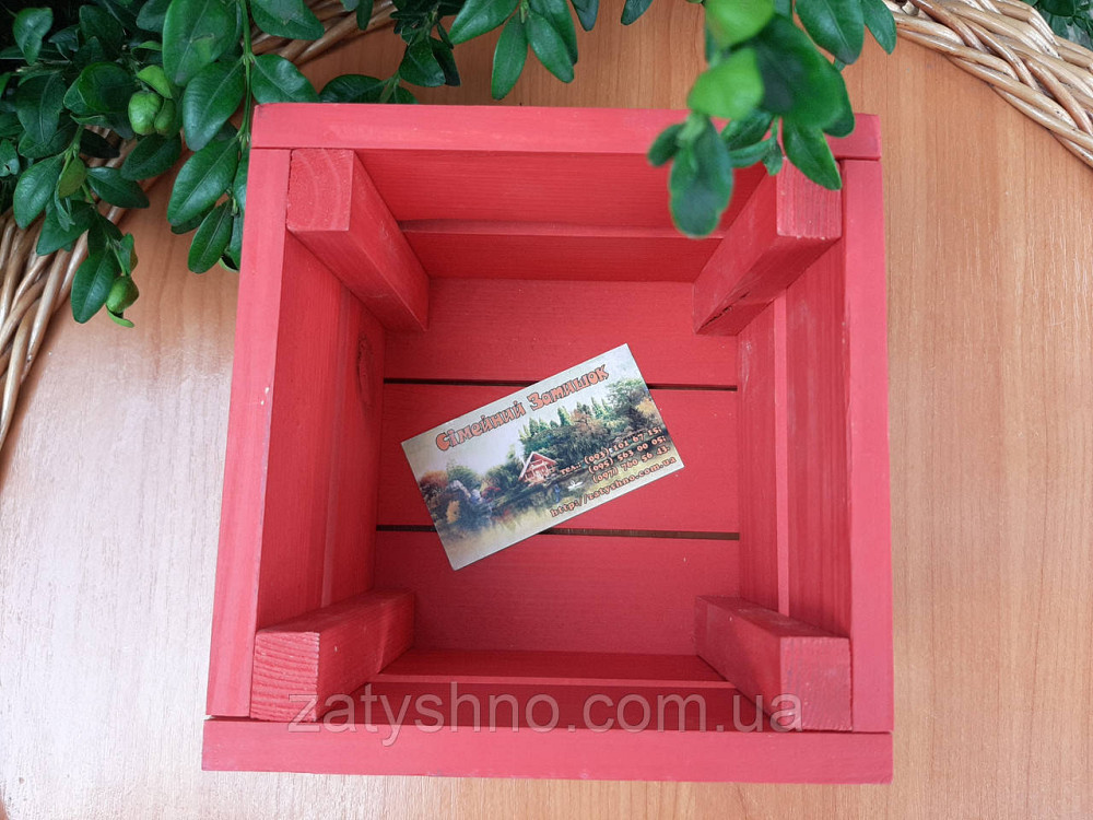Ящик из дерева красный Киев - изображение 4