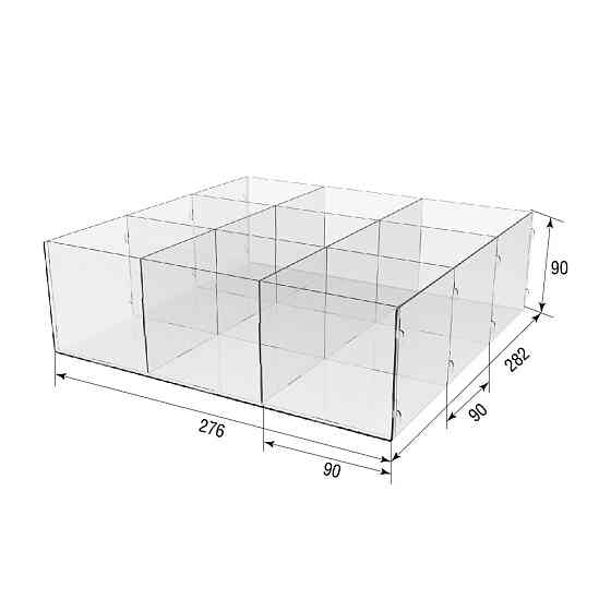 Коробка EKOSTAR 9 ячеек 276х282х90 Киев