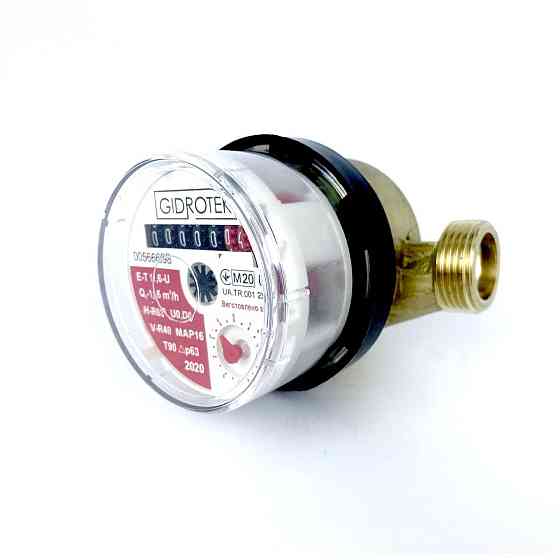 Счетчик горячей воды Gidrotek E-T 1,6U 1/2″ со штуцером (110мм) Киев