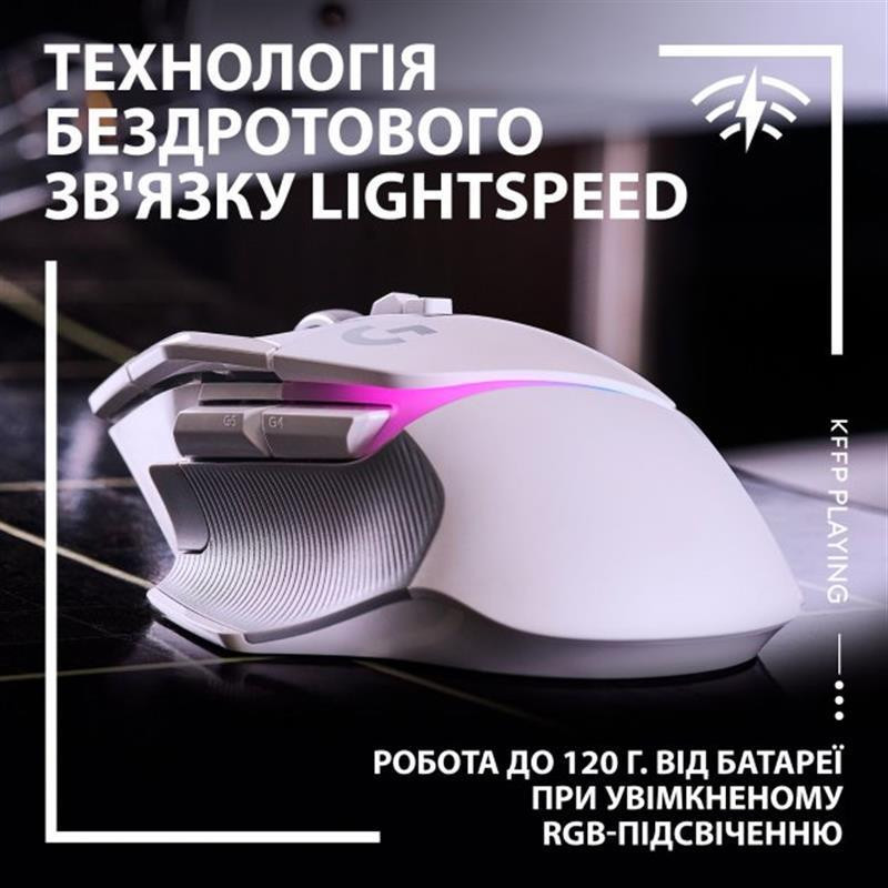 Миша бездротова Logitech G502 X Plus White (910-006171) Білий Харків - фото 19