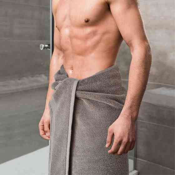 Рушник Махровий Банний (100% Бавовна) Lovely Svi в подарунковому пакеті розмір: 70 x 140 см Сірий (571022) Київ