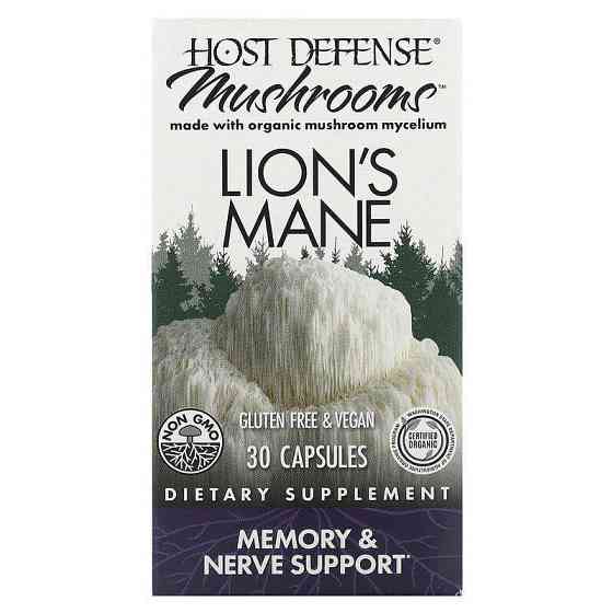 Ежовик Гребенчатый Host Defense Lion's Mane Fungi Perfecti 30 вег капс Киев