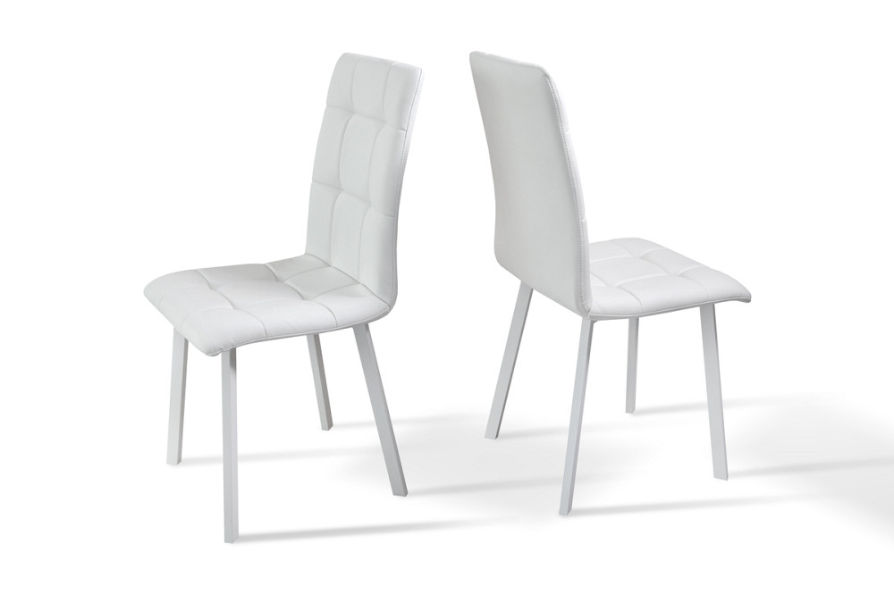 Стілець Трініті, метал білий/ шкірзам білий Киев - изображение 1